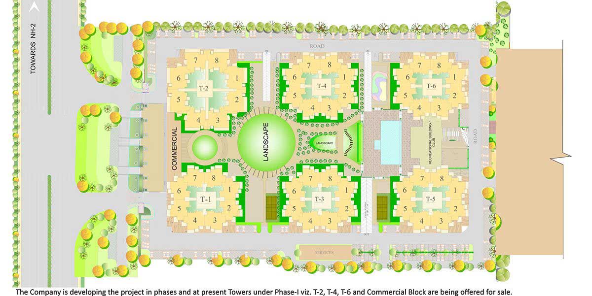 RPS Auria Residences Faridabad Site Plan